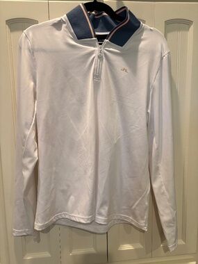 j lindeberg size L 3/4 zip pull over